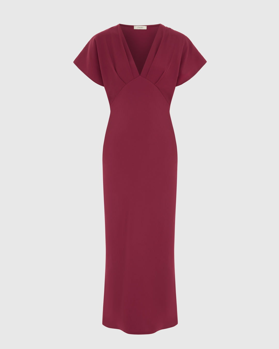 Juliette V Neck Dress | Burgundy