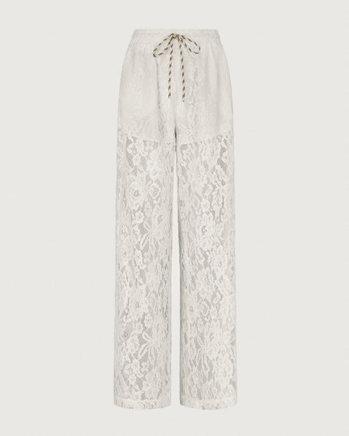 Roxie Lace Trousers | White