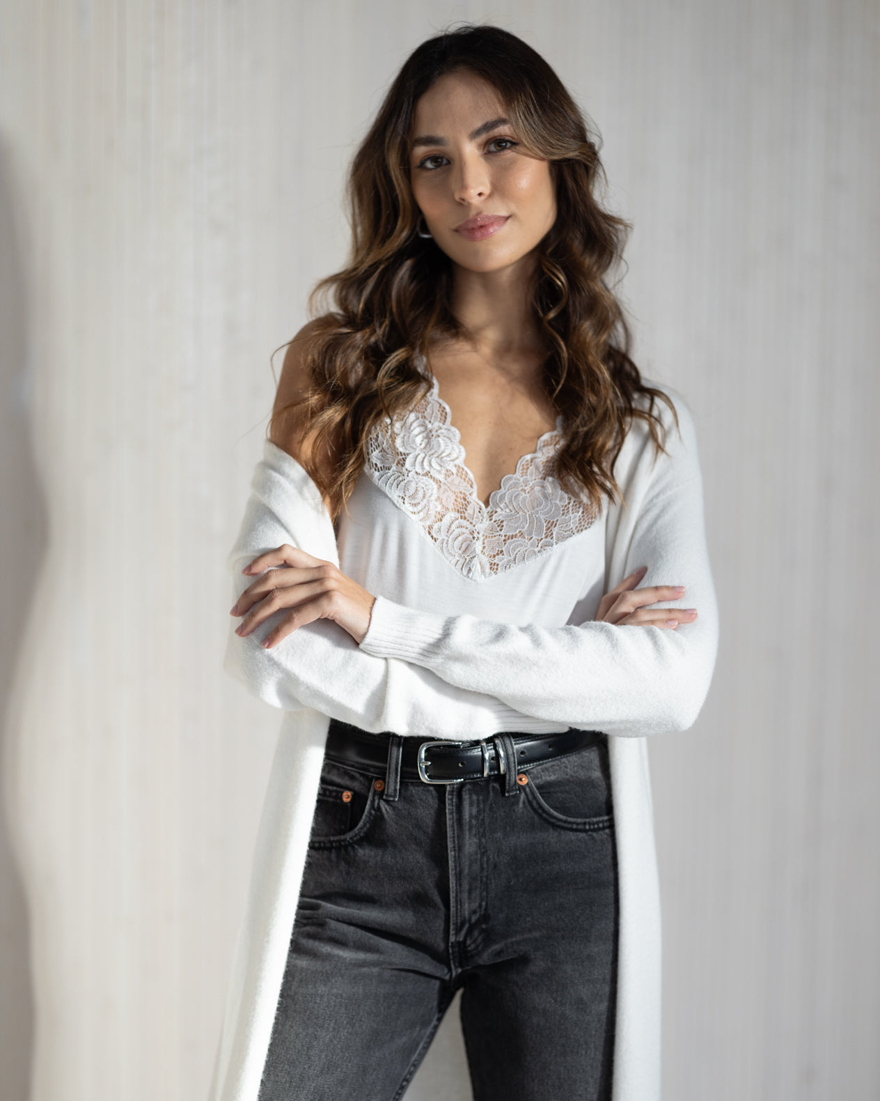 Thea Layering Vest | White