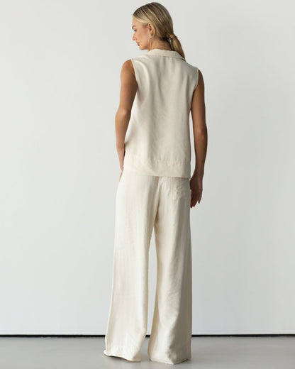 Sylvia Vest Top | Ivory