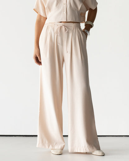 Serena Drawstring Trousers | Dusty Pink