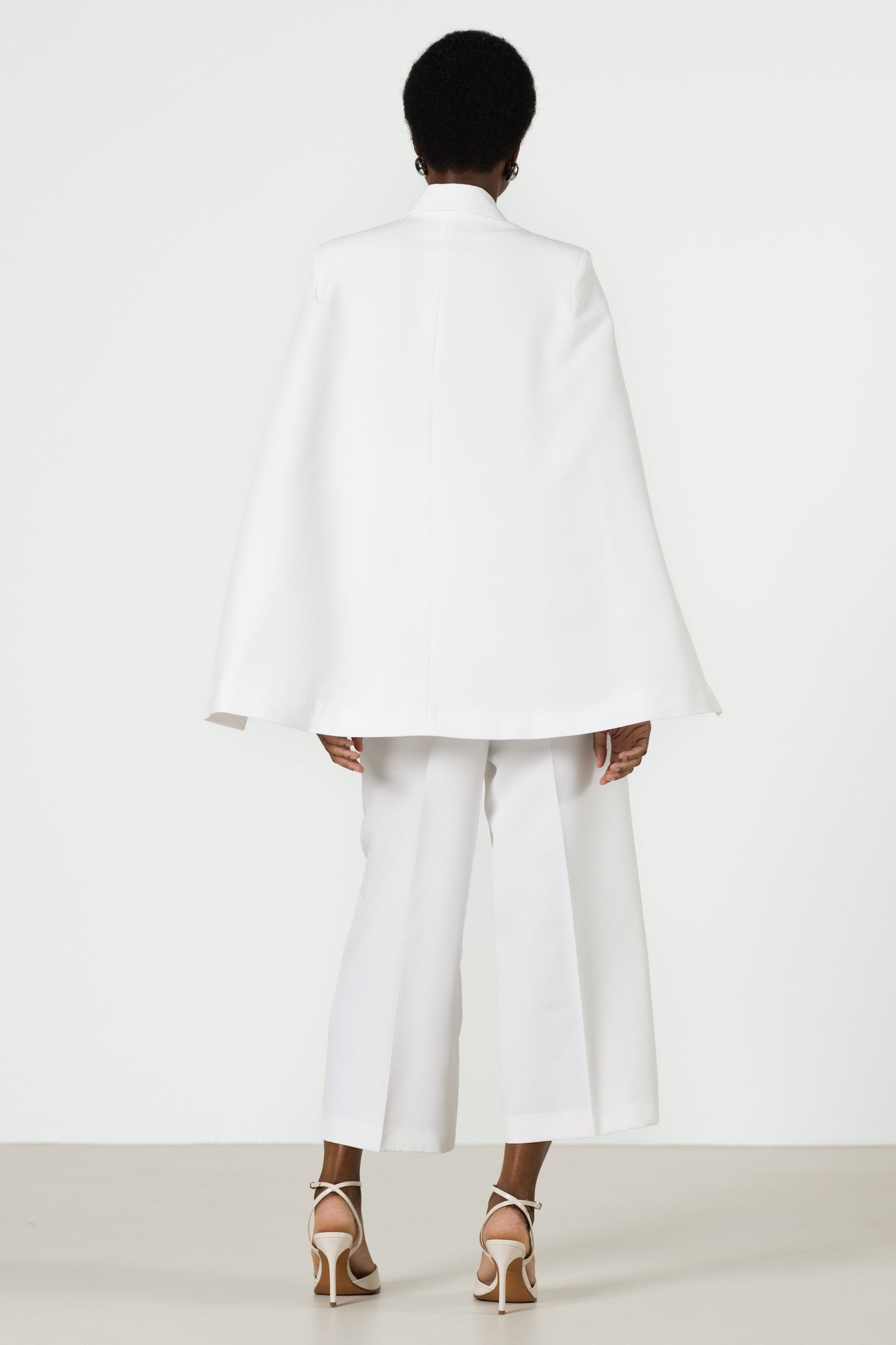 Spencer Tailored Elastic Waist Trousers | White