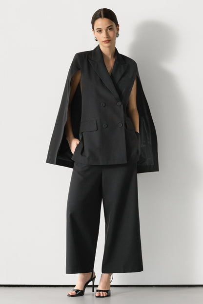 Spencer Tailored Elastic Waist Trousers | Black