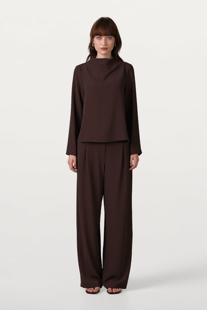 Lana Trousers | Espresso Brown