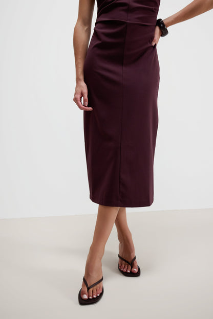 Wilde Ruched Dress | Burgundy
