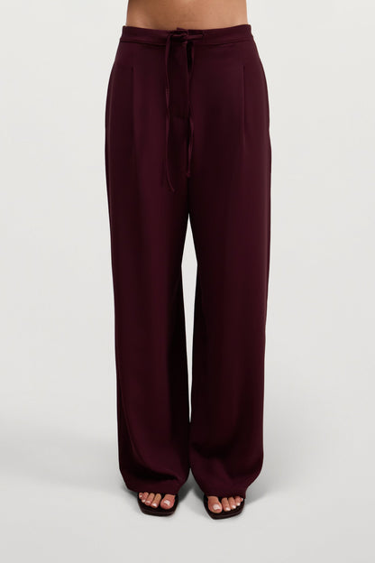 Lana Trousers | Burgundy