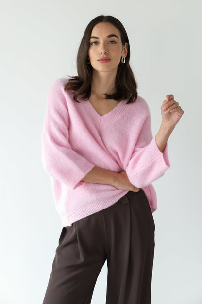 Kelly Sweater | Light Pink | Alpaca-Wool Blend