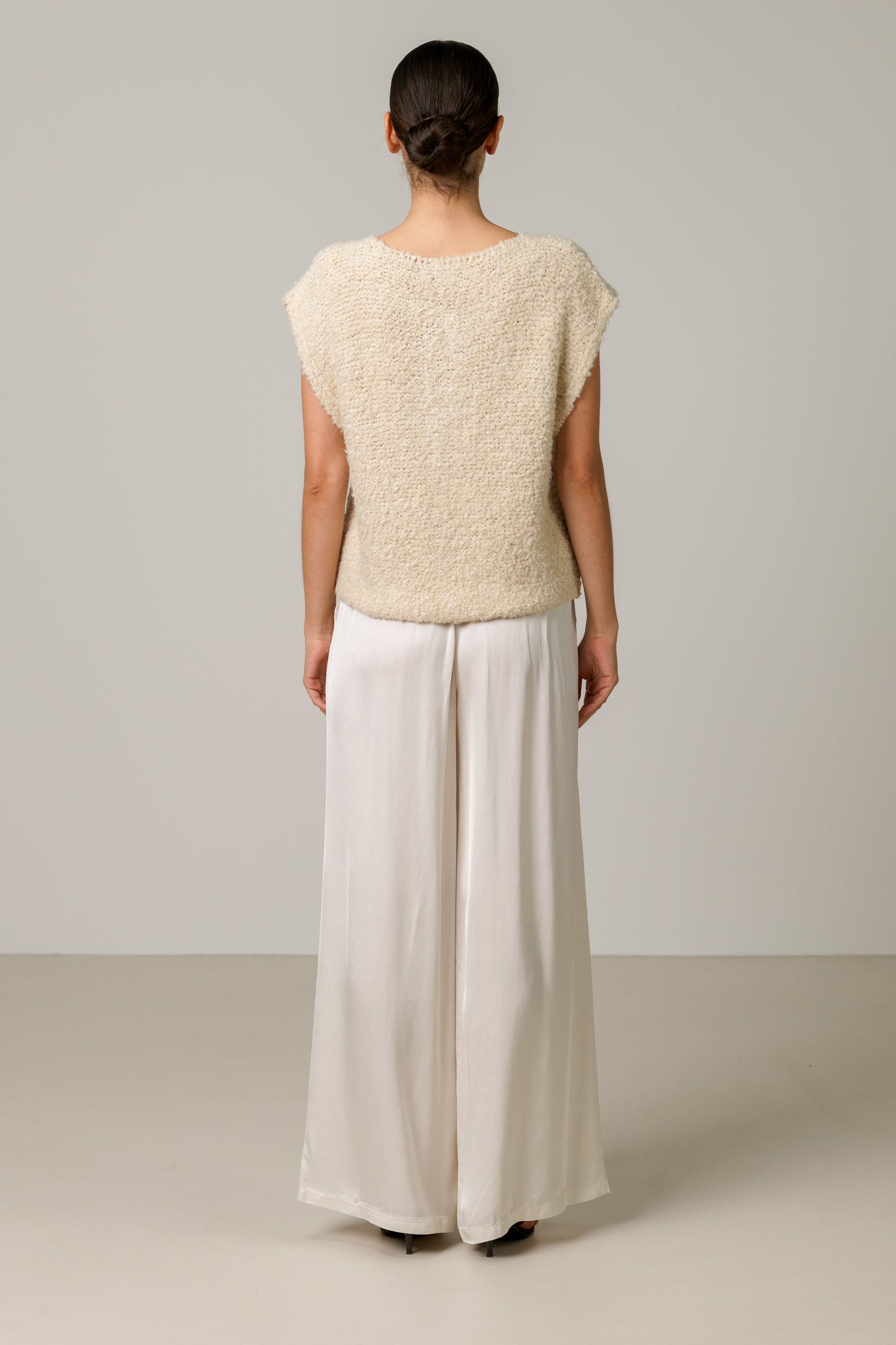 Josie Knitted Gilet | Light Beige