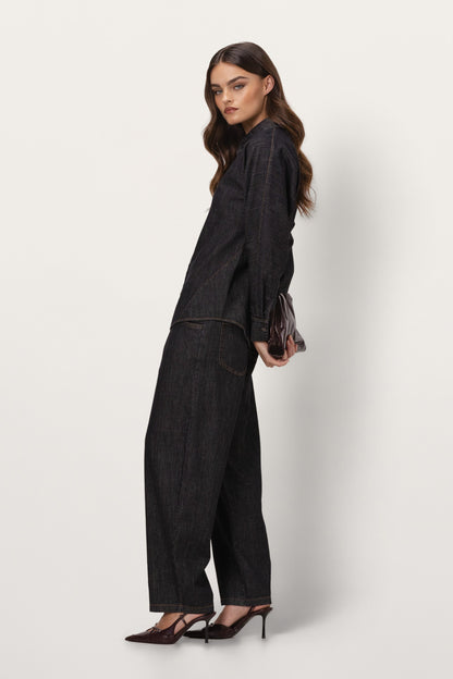 Aspen Button Up Shirt | Dark Denim