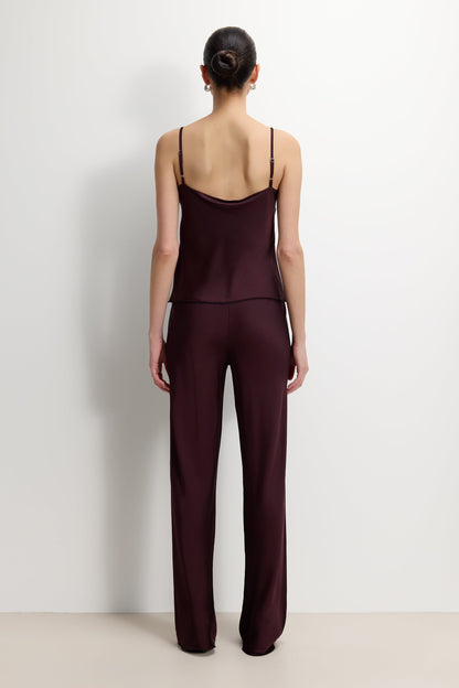 Odette Satin Vest | Amethyst Plum