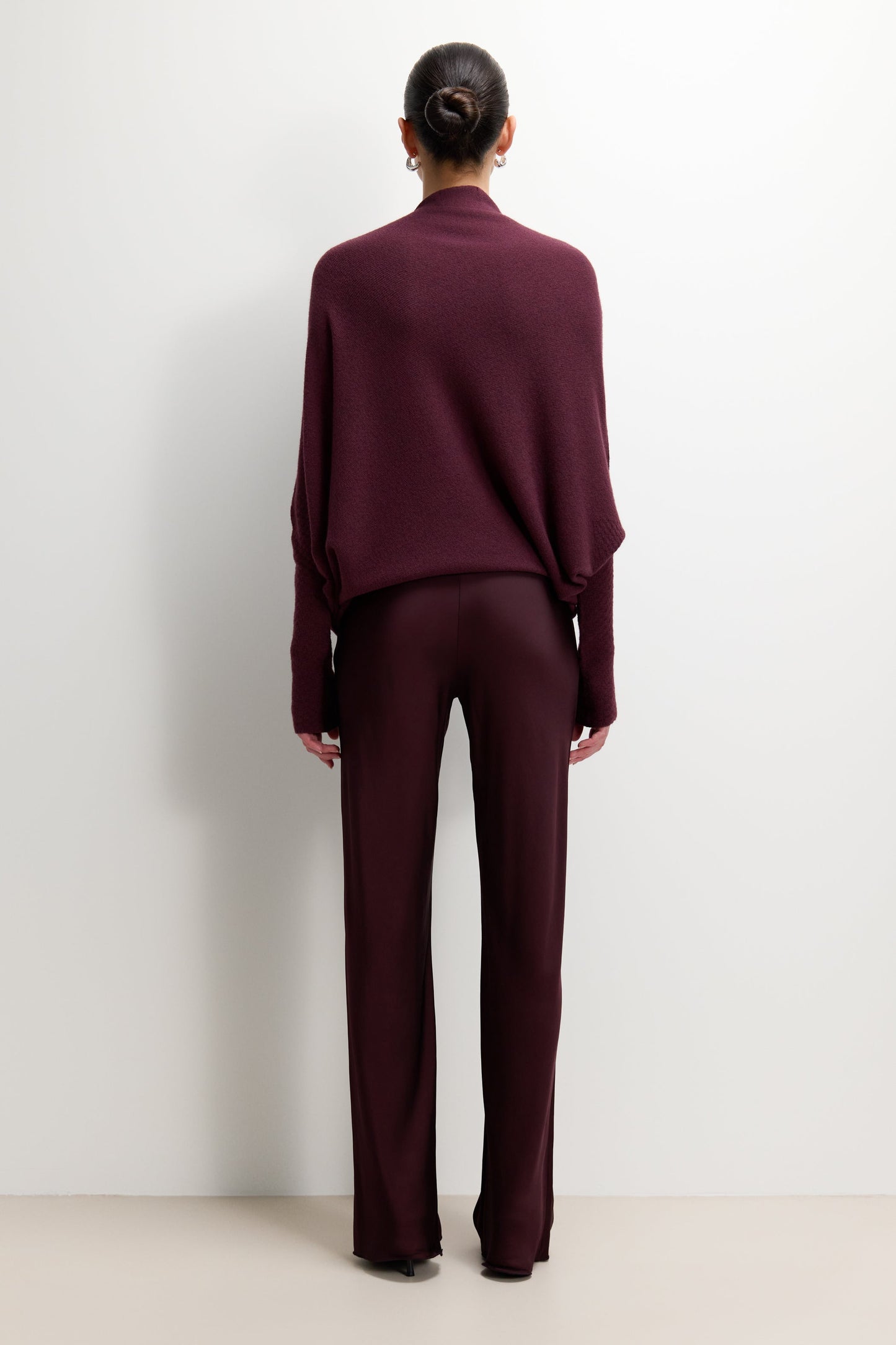 Asymmetric Draped | Amethyst Plum | Seamless Knit