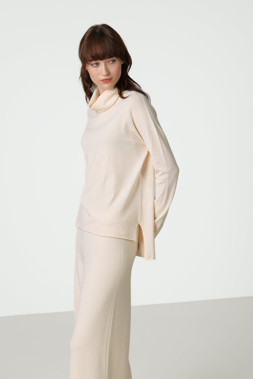 Kaia Roll Neck | Cream | Fine Knit