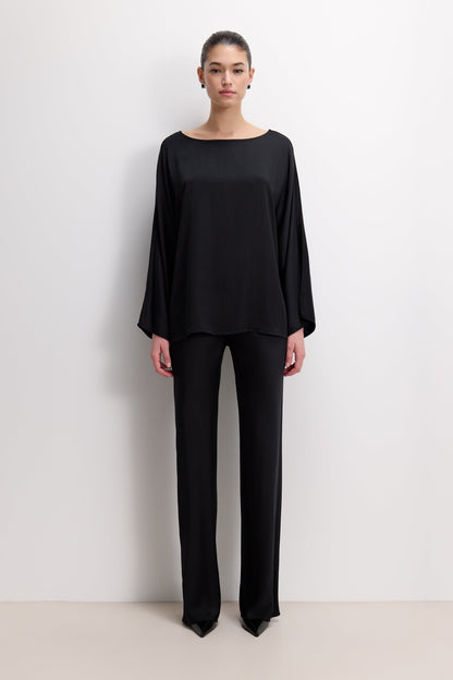 Arlet Wide Sleeve Boatneck | Black