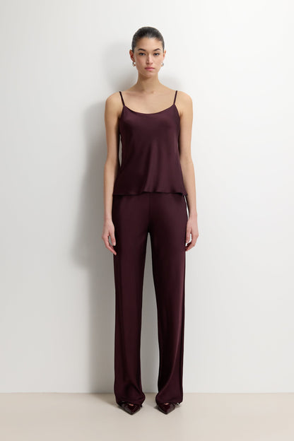 Odette Satin Vest | Amethyst Plum