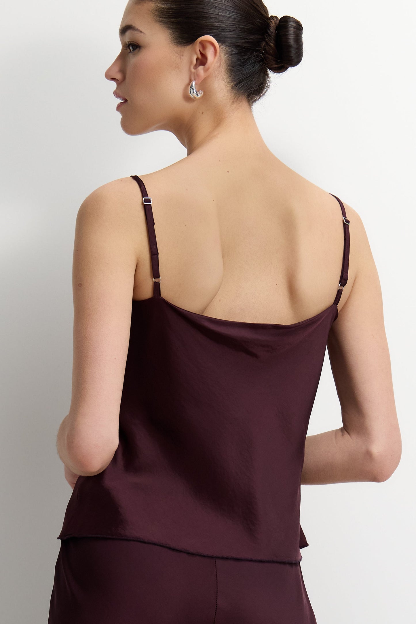 Odette Satin Vest | Amethyst Plum