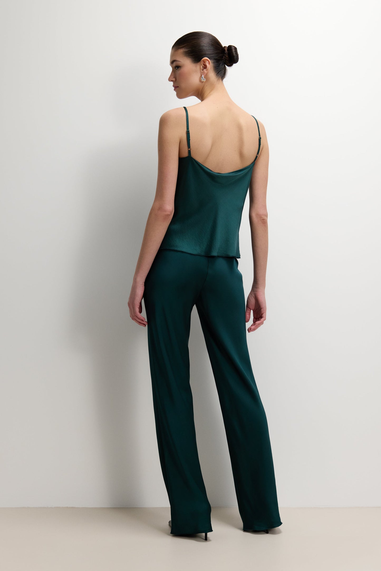 Odette Satin Vest | Teal