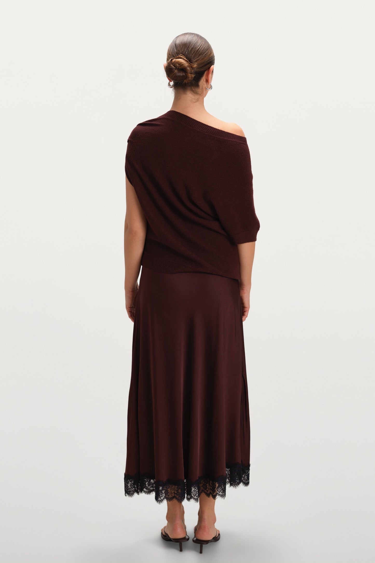 Vivienne Asymmetric Knit | Plum