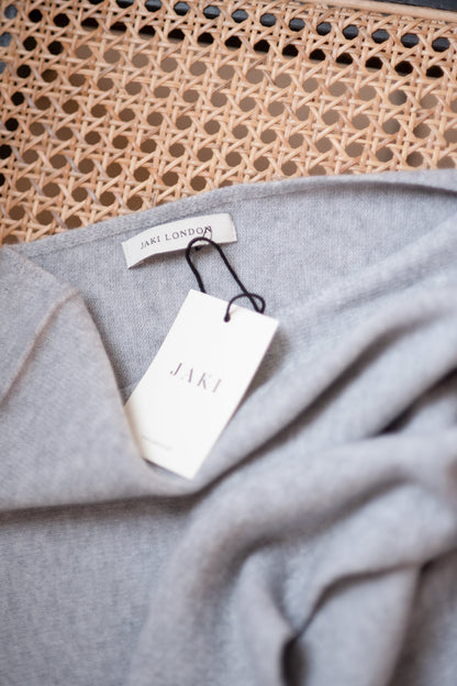 Asymmetric Draped | Black | Seamless Knit